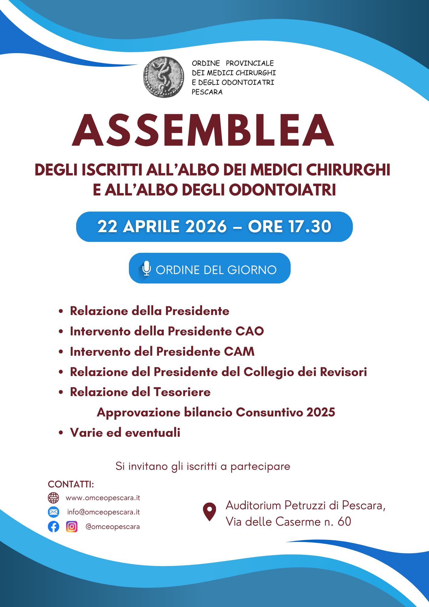 Clicca per accedere all'articolo Assemblea iscritti del 22.04.2026